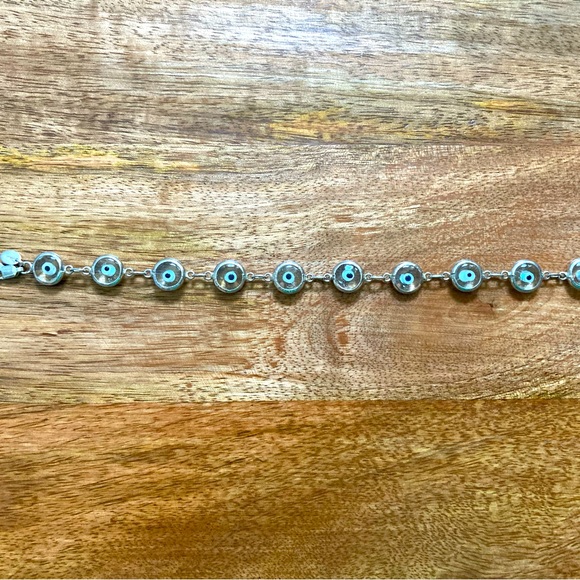 Sterling Silver Evil Eye Bracelet - Picture 3 of 5